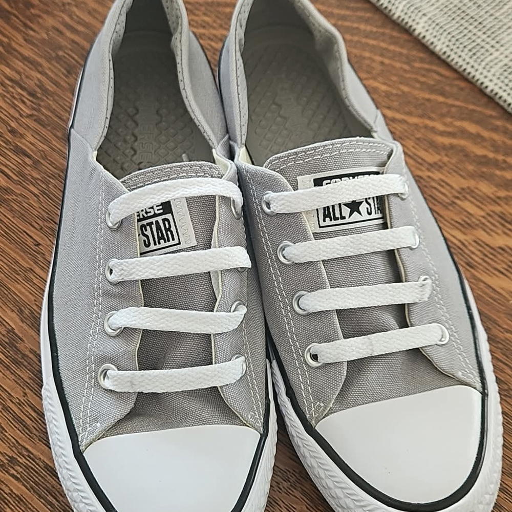 Converse Gray Low-Top Sneakers